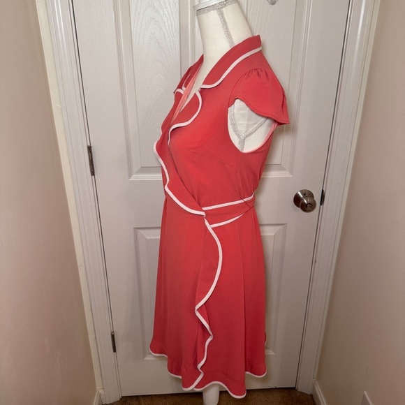 ModCloth Coral Wrap Dress - Picture 6 of 12